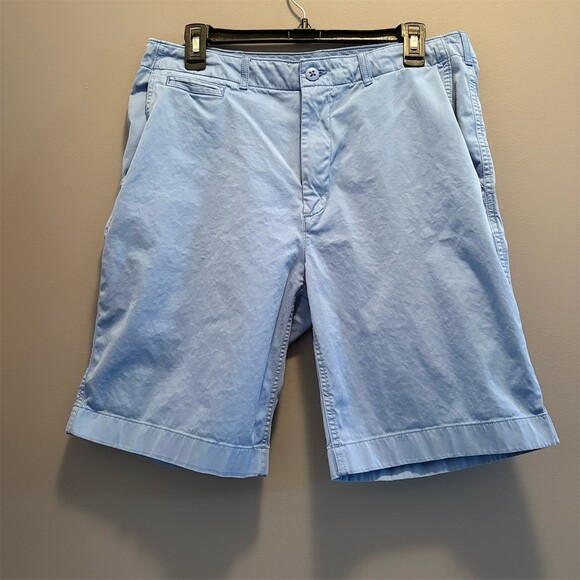 Daniel Cremieux Other - Cremieux Men's Chino Shorts Size 34 Light Blue Flat Front Button Fly